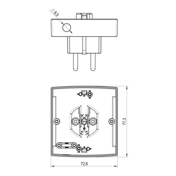 JZ-19 — masszeichnung