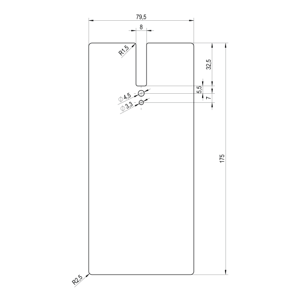 JZ-08 — masszeichnung